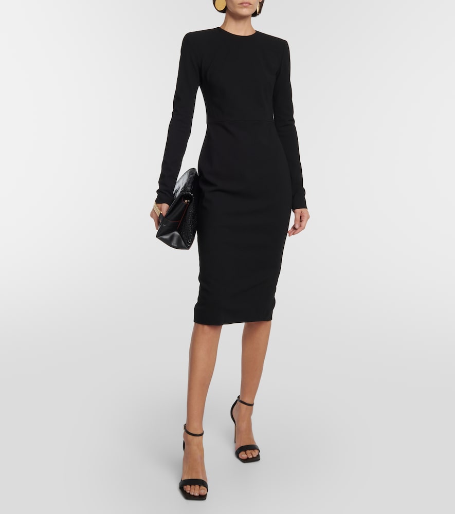 Victoria Beckham Wool crepe midi dress
