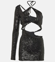 Roberta Einer Banu cutout sequined minidress