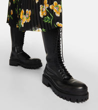 Balenciaga Strike leather lace-up boots