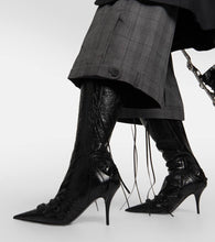 Balenciaga Cagole leather knee-high boots