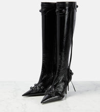 Balenciaga Cagole leather knee-high boots