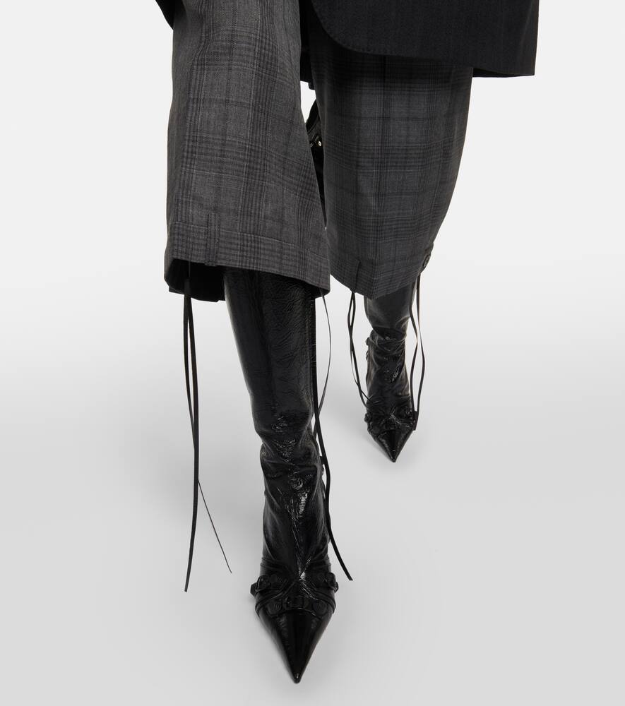 Balenciaga Cagole leather knee-high boots