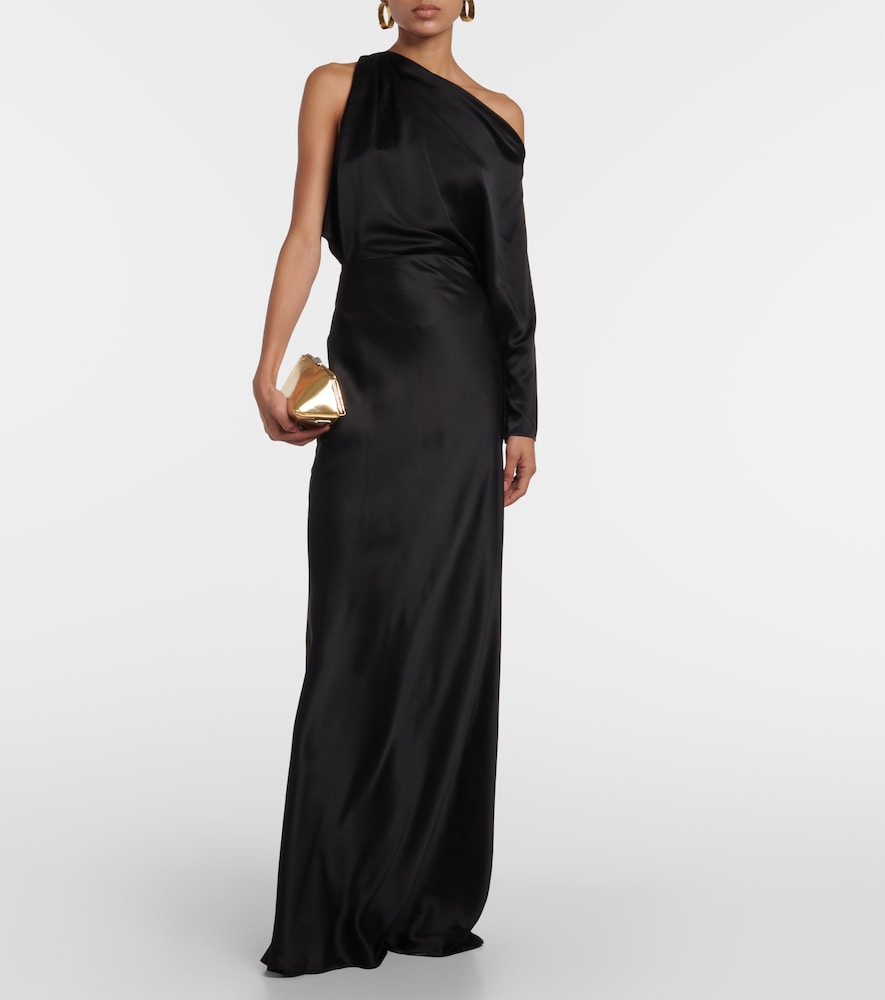 The Sei Silk satin maxi skirt