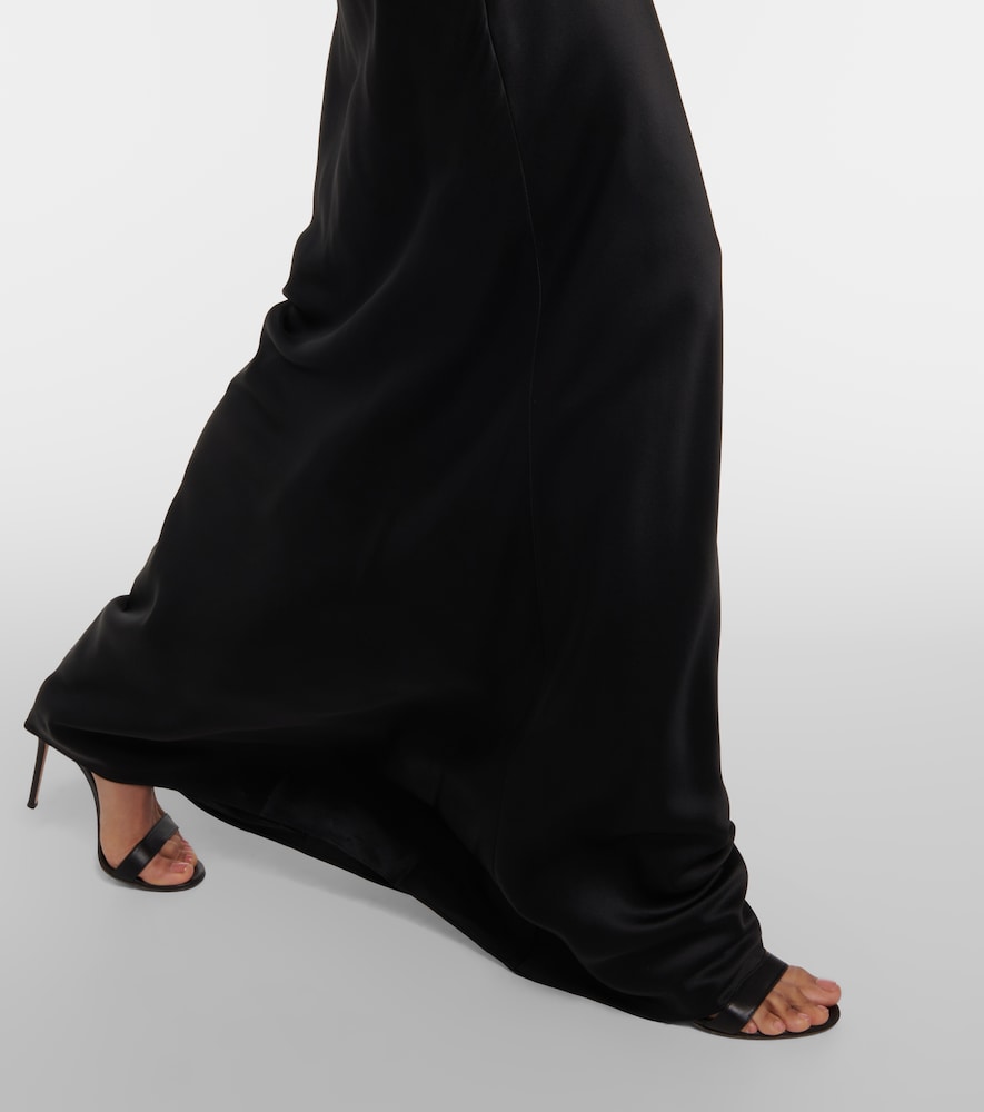 The Sei Silk satin maxi skirt