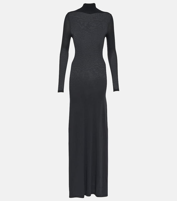 Balenciaga Ribbed knit cover-up dress