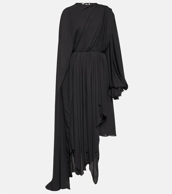 Balenciaga Asymmetric cr√É¬™pe minidress