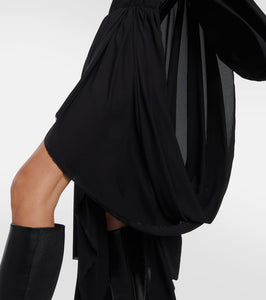 Balenciaga Asymmetric cr√É¬™pe minidress