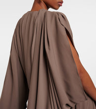 Balenciaga All-In asymmetric crepe maxi dress