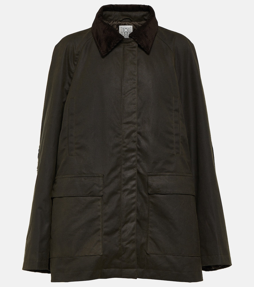 Toteme Country coated cotton jacket - 图腾之国涂层棉夹克