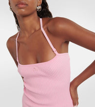 Courreges Ribbed-knit minidress