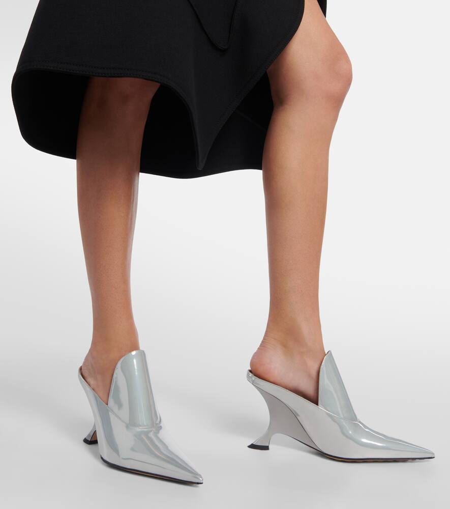 Bottega Veneta Rocket metallic leather mules