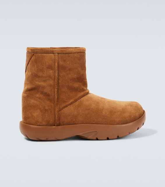 Bottega Veneta Snap suede ankle boots