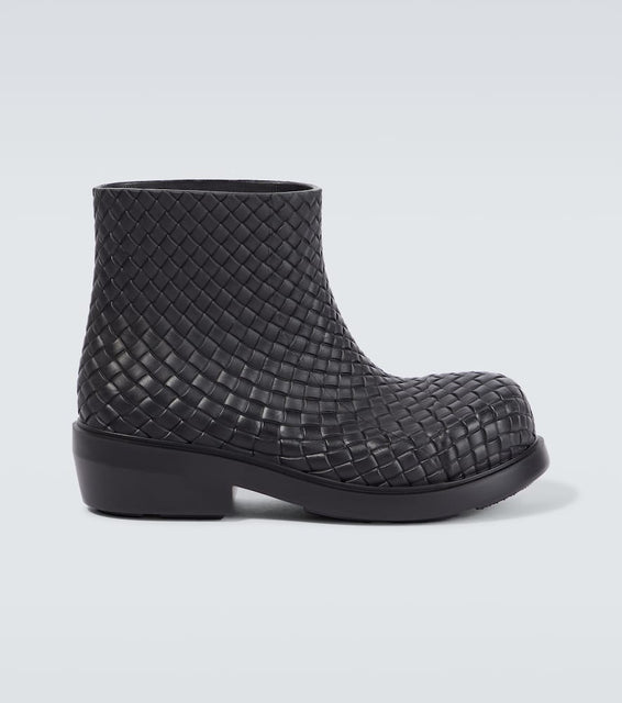Bottega Veneta Fireman Intreccio ankle boots