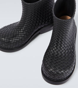 Bottega Veneta Fireman Intreccio ankle boots