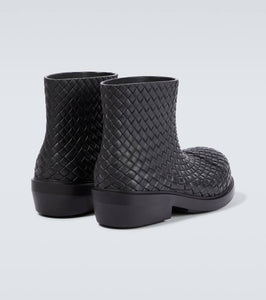 Bottega Veneta Fireman Intreccio ankle boots