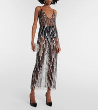 Rodarte Embellished semi-sheer maxi dress
