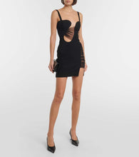 Nensi Dojaka Cutout jersey minidress