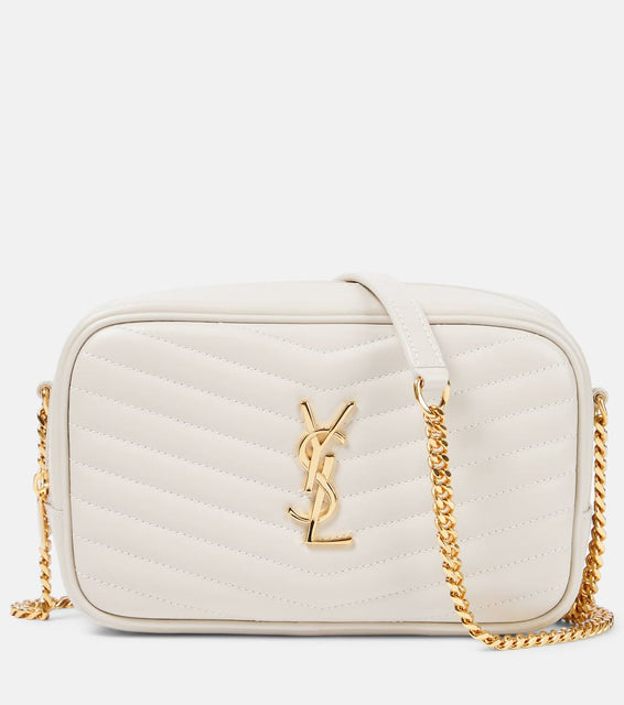 Saint Laurent Lou Mini leather shoulder bag. Shop Saint Laurent Shoulder Bags for women now.