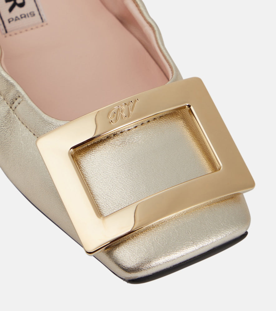 Roger Vivier Viv' Pockette leather ballet flats