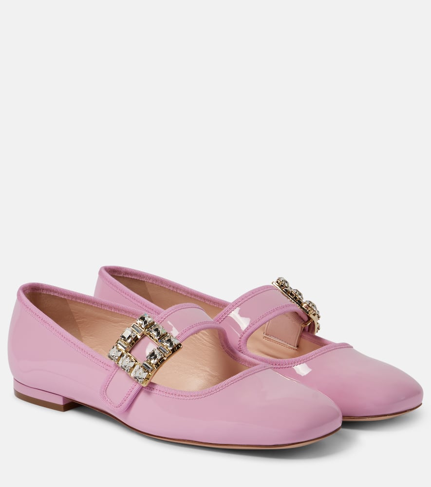 Roger Vivier Tr√É¬®s Vivier patent leather ballet flats