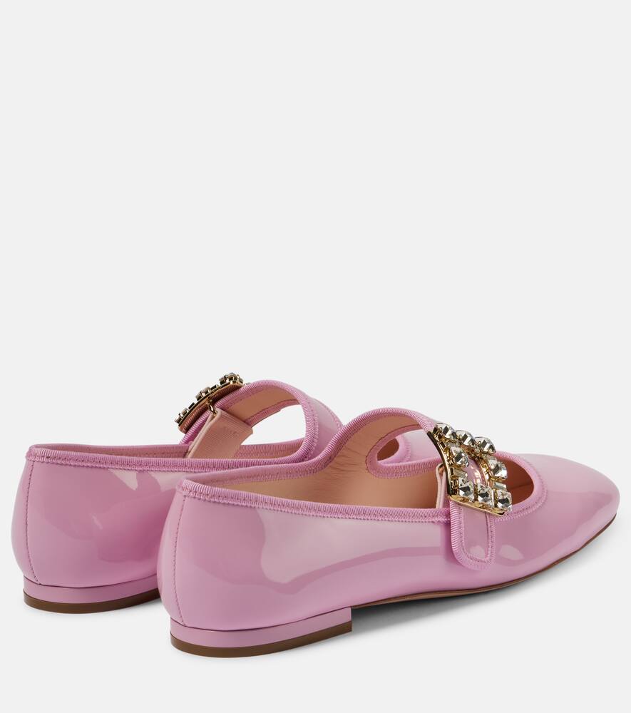 Roger Vivier Tr√É¬®s Vivier patent leather ballet flats