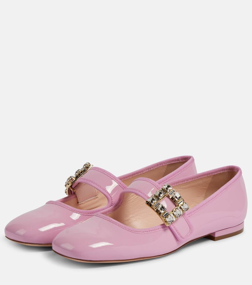Roger Vivier Tr√É¬®s Vivier patent leather ballet flats