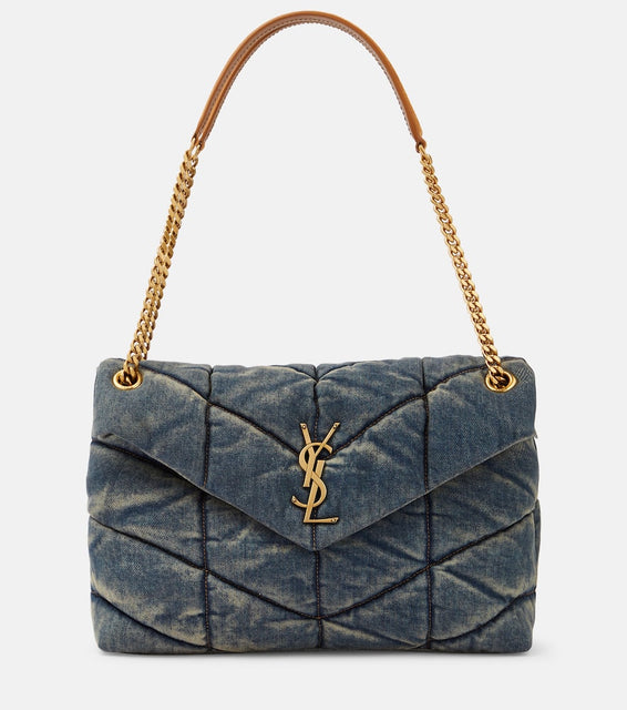 Saint Laurent Puffer Medium shoulder bag. Shop Saint Laurent Shoulder Bags for women now.