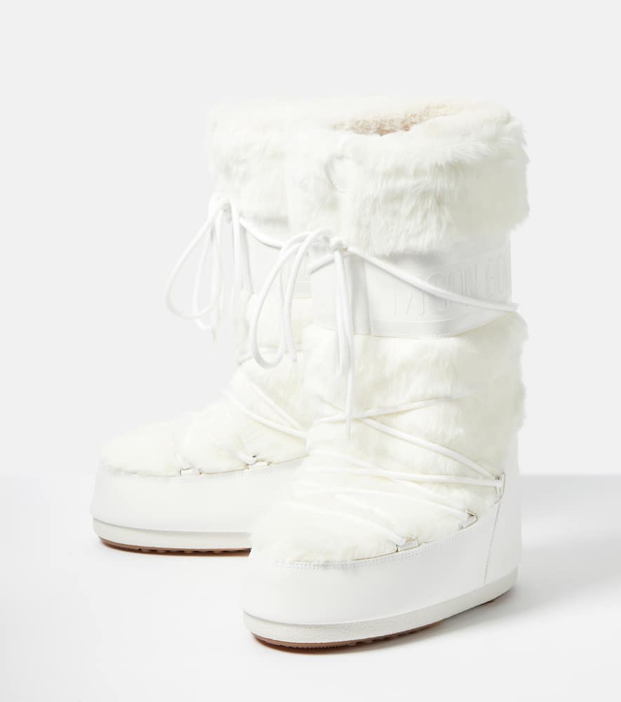 Moon Boot Icon faux fur-trimmed snow boots