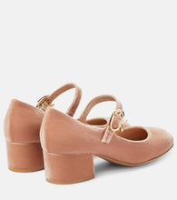 Gianvito Rossi Mary Ribbon 45 velvet pumps