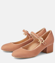 Gianvito Rossi Mary Ribbon 45 velvet pumps