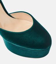 Gianvito Rossi Holly D'Orsay velvet platform pumps