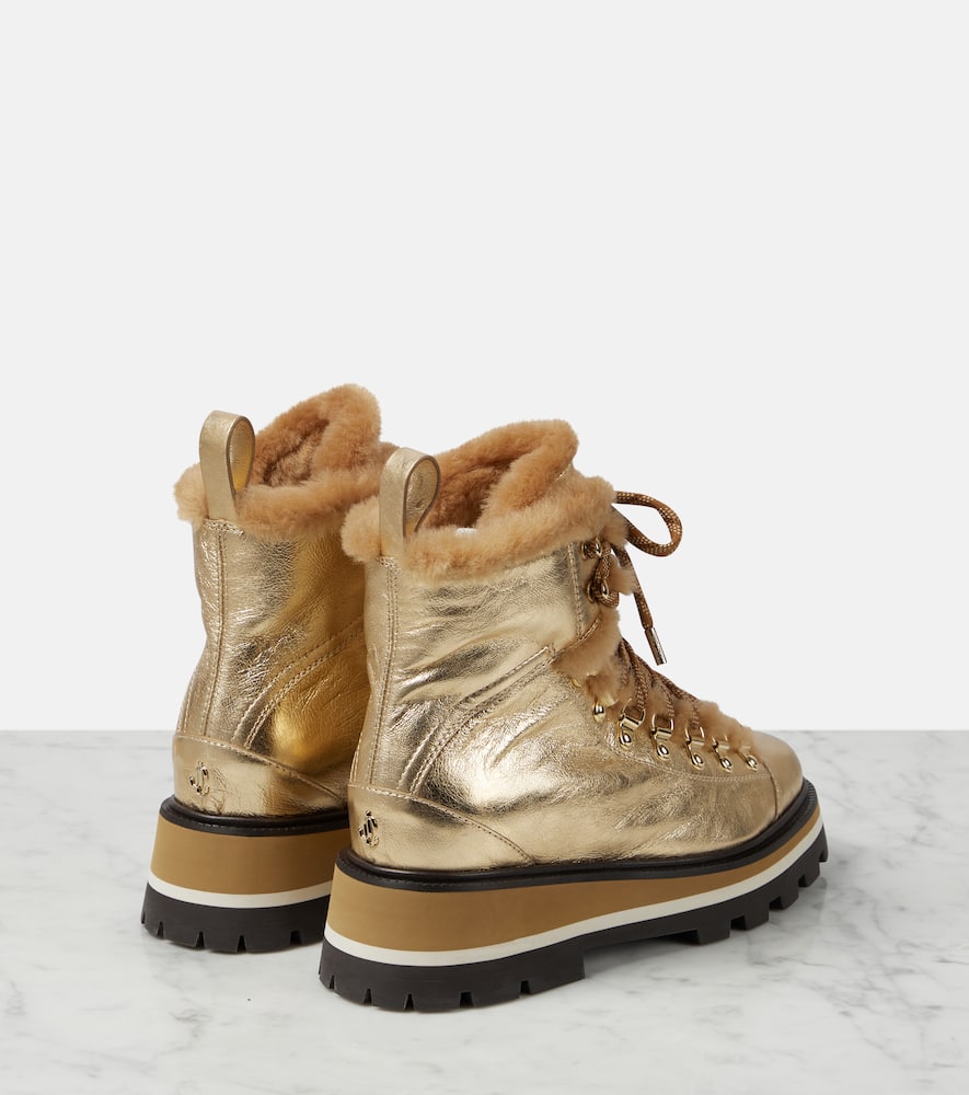 Jimmy Choo Chike shearling-lined leather ankle boots