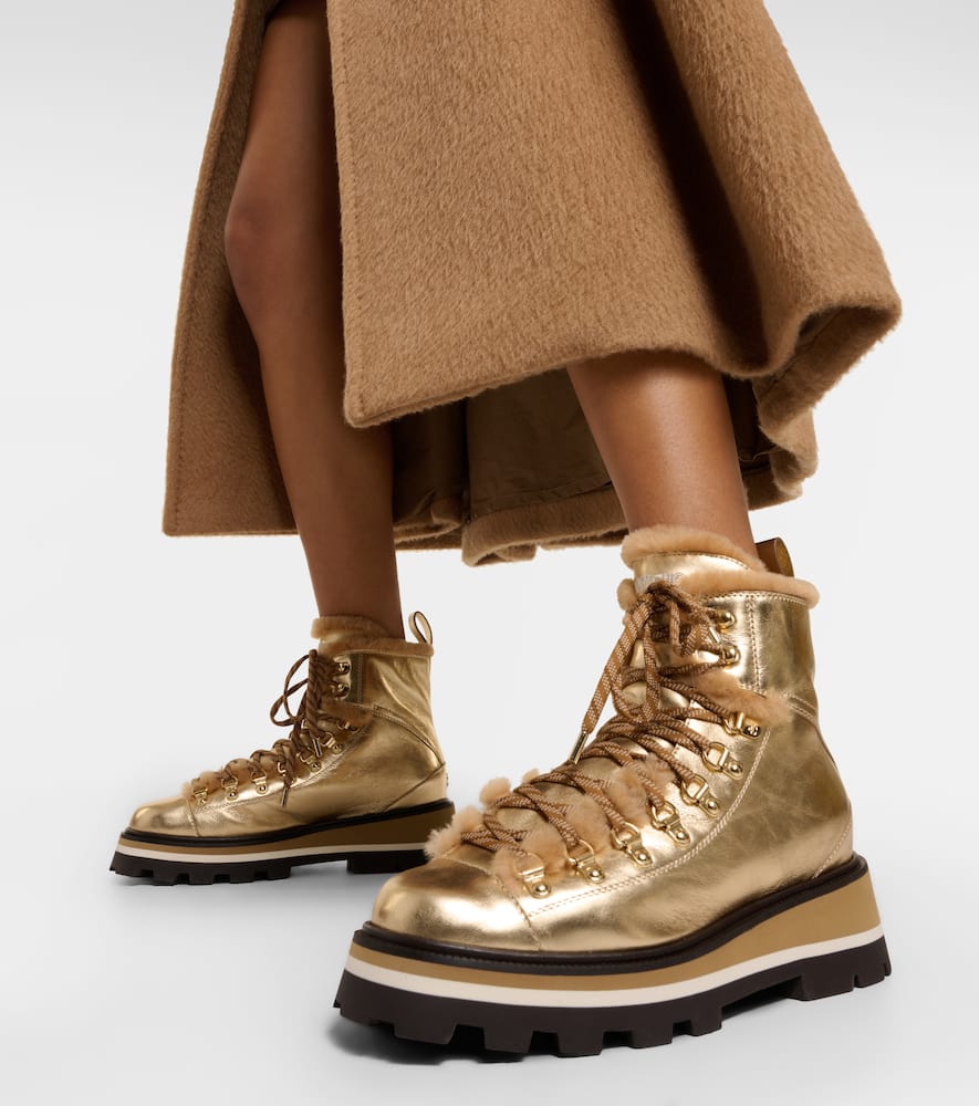 Jimmy Choo Chike shearling-lined leather ankle boots