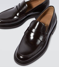Gianvito Rossi Harris leather penny loafers
