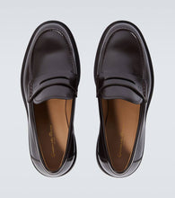 Gianvito Rossi Harris leather penny loafers