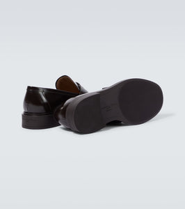 Gianvito Rossi Harris leather penny loafers