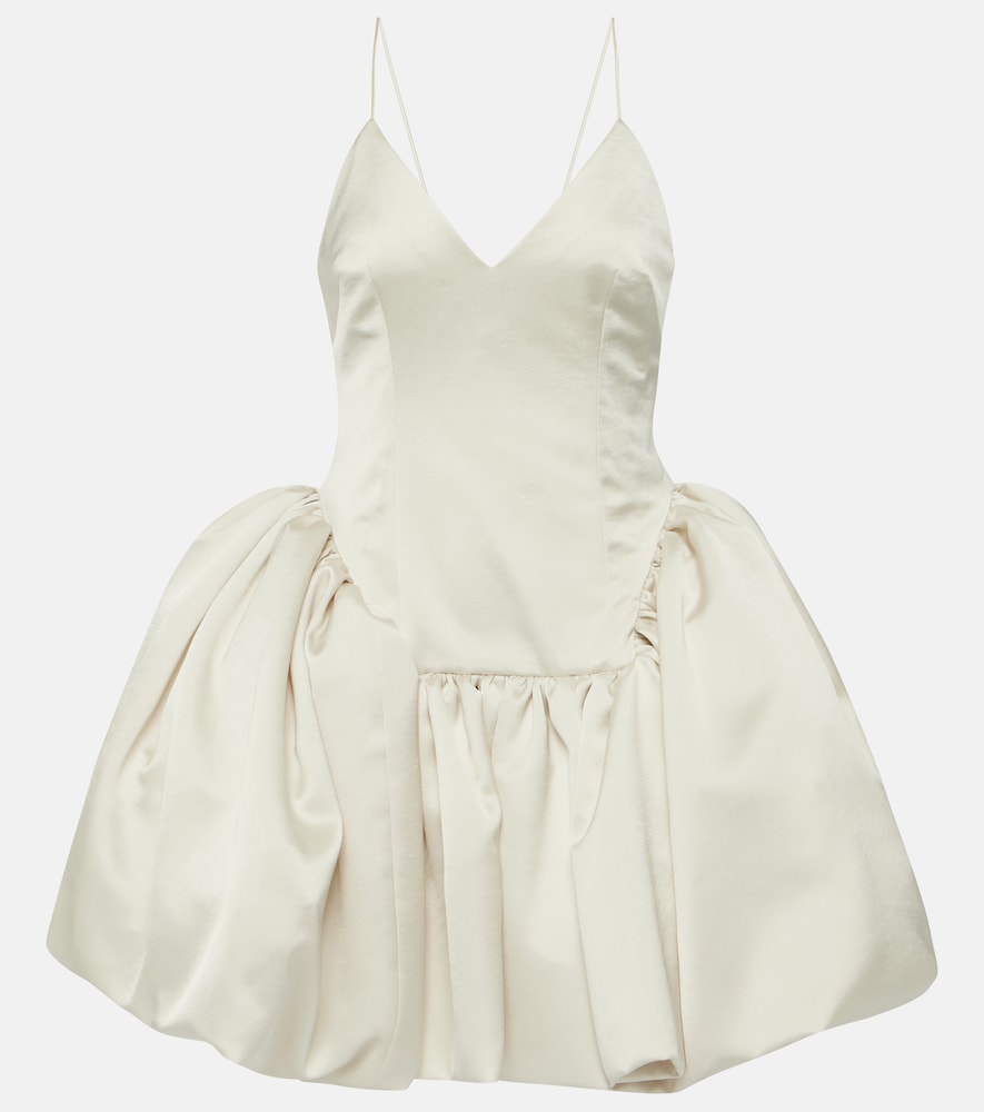 Danielle Frankel Bridal Estelle satin twill minidress. Danielle Frankel Bridal Estelle 缎面斜纹布迷你连衣裙