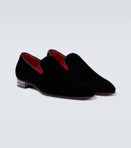 Christian Louboutin Dandyrocks velvet loafers
