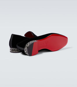 Christian Louboutin Dandyrocks velvet loafers
