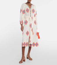 Johanna Ortiz Jacquard cotton midi dress