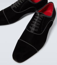 Christian Louboutin Greggyrocks velvet Oxford shoes
