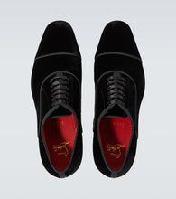 Christian Louboutin Greggyrocks velvet Oxford shoes