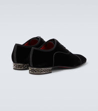 Christian Louboutin Greggyrocks velvet Oxford shoes