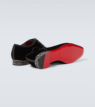 Christian Louboutin Greggyrocks velvet Oxford shoes