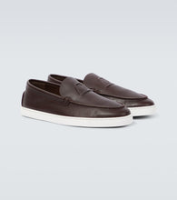 Christian Louboutin Varsiboat leather boat shoes