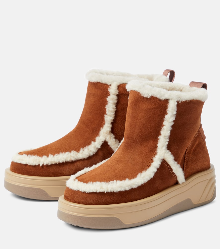 Bogner Astana shearling-trimmed ankle boots