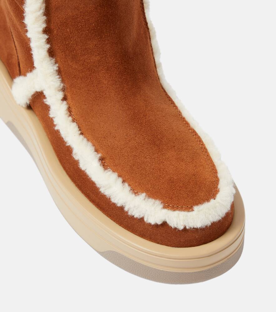 Bogner Astana shearling-trimmed ankle boots