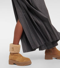 Bogner Turin suede and shearling ankle boots