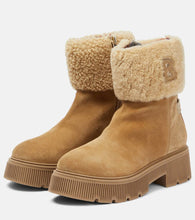Bogner Turin suede and shearling ankle boots