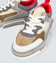 Christian Louboutin Astroloubi leather and suede sneakers
